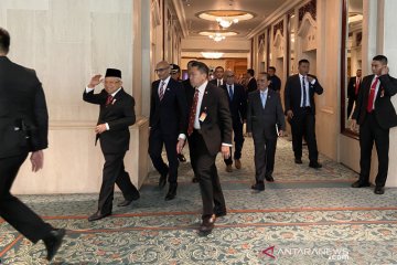 Wapres Ma'ruf lakukan kunjungan kehormatan ke Presiden Singapura