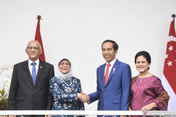 Presiden Jokowi bahas dua hal besar dengan Presiden Singapura