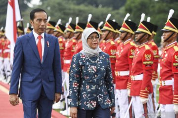 Presiden Jokowi terima kunjungan kenegaraan Presiden Singapura