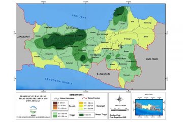 Jateng bagian selatan diprakirakan BMKG masuki puncak musim hujan