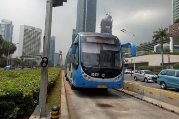 Banjir surut, 13 koridor Transjakarta beroperasi