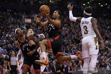 NBA : Raptors unggul tipis atas Pacers 119-118