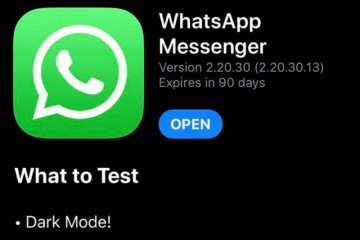 WhatsApp tema gelap untuk iPhone hadir dalam versi beta