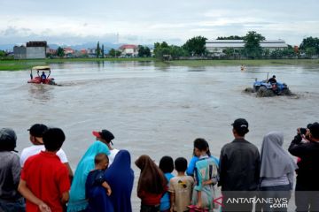 Balapan traktor sawah di Takalar