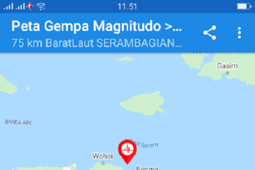 BPBD Maluku Tengah: Tidak ada korban jiwa dan pengungsian akibat gempa