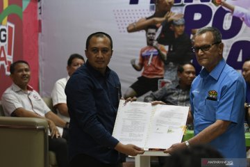 Penandatanganan kerjasama fasilitas pelatnas Olimpiade 2020