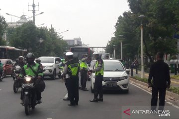 Polres dan Samsat Jakarta Pusat menilang ratusan kendaraan