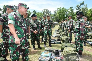 Asops Panglima TNI periksa kesiapan satgas operasi daerah rawan