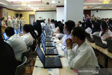 Ribuan peserta ikuti tes CPNS di Kantor Wali Kota Jaksel