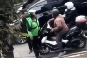 Polantas berjaket ojek "online" tidak menyangka aksinya viral