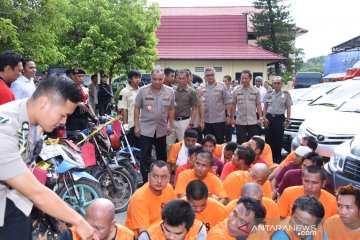 Polda Kalsel menggulung 147 pelaku pencurian kendaraan bermotor