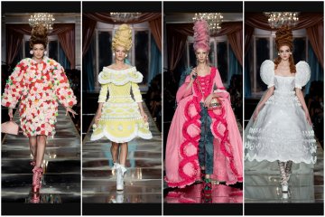 Moschino tampilkan Marie Antoinette hingga kue tart di atas "catwalk"