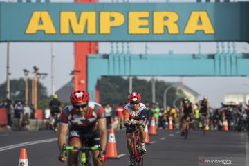 Hari Kedua Palembang Triathlon 2020