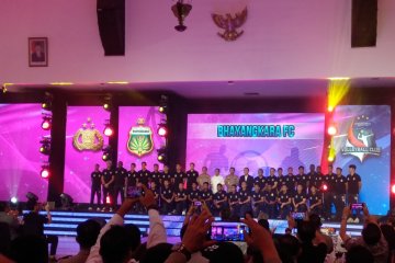 Perkenalan pemain Bhayangkara FC dihadiri Kapolri dan Menpora