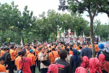 Aksi demo di Kementerian BUMN berakhir, ini pesan para pendemo