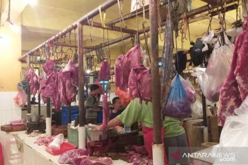 Harga cabai merah besar di Pasar Kramat Jati turun