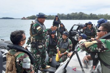Kopaska gelar patroli pengaman laut di Pulau Sebaru Kecil