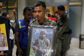 Jenazah anggota Brimob Polri korban KKB di Papua