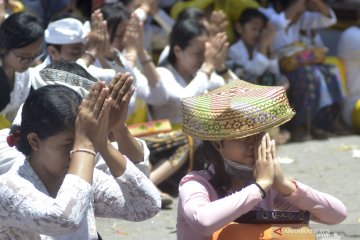 Perayaan hari raya Kuningan di Bali