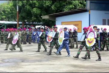 Delapan jenazah kecelakan Heli Mi-17 dilepas secara militer 