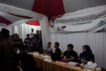 Tiga balon perseorangan serahkan dukungan Pilkada Surabaya
