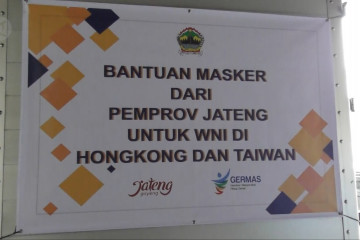 Pemprov Jateng kirim 41.250 masker untuk WNI di Hongkong, Taiwan dan Singapura