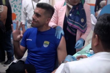 Antisipasi virus Corona, pemain Persib Bandung mendapat vaksin flubio