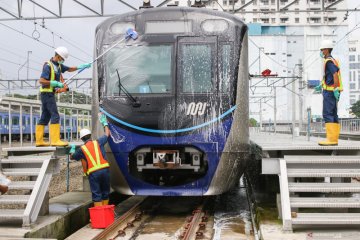 Antisipasi penyebaran virus corona di MRT Jakarta