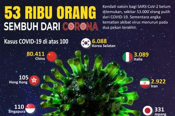 53.000 orang sembuh dari corona