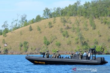 Kawal obyek vital, Kopassus gelar latihan di Pulau Obi