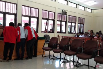 Empat mahasiswa terdakwa makar disidangkan Pengadilan Negeri Sorong