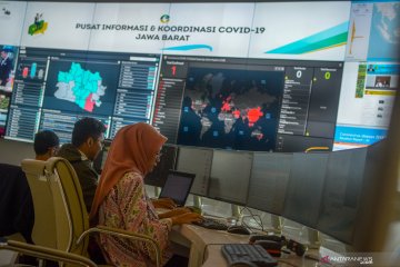 Pusat informasi dan koordinasi COVID-19 di Bandung