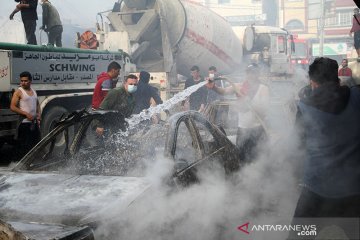 Kebakaran toko roti di Jalur Gaza tewaskan 10 orang