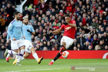 Liga Inggris : Derbi Manchester, Red Devil unggul 1-0 di babak I