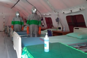 Korem 042/Gapu siagakan tenda untuk isolasi pasien