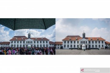 Suasana Kota Tua, Ancol, dan Monas sebelum dan sesudah ditutup