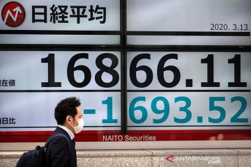 Saham Tokyo ditutup jatuh, Indeks Nikkei anjlok hingga 628,99 poin