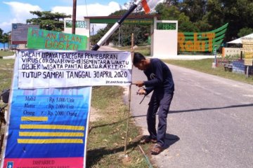 Objek wisata di Bangka Barat ditutup sementara, cegah COVID-19