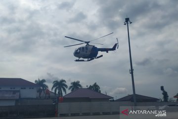 Gubernur - Kapolda Babel gunakan helikopter awasi penanganan COVID-19