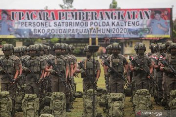 Polda Kalteng kirim 100 personel BKO ke Papua