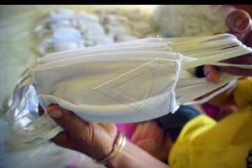 Permintaan masker industri rumahan di Tulungagung meningkat