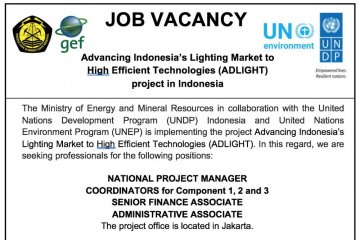 Kementerian ESDM buka lowongan kerja untuk program penghematan energi