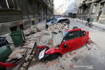 Zagreb diguncang gempa, warga Kroasia tetap diimbau pembatasan sosial