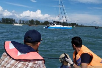 Tim gabungan menghalau lima yacht milik WNA di Nagan Raya Aceh