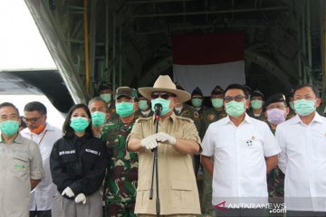 Tangani pasien COVID-19, Prabowo kagum dengan dokter rumah sakit