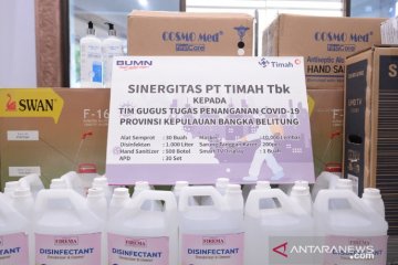 PT Timah serahkan 10.000 masker ke Satgas COVID-19 Babel