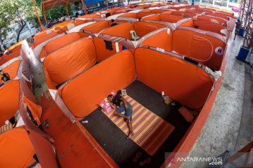 Cegah penyebaran COVID-19, pemerintah Filipina dirikan tenda untuk tunawisma