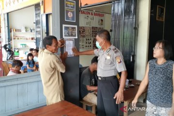 Polisi perbatasan gencar sebarkan maklumat Kapolri cegah COVID-19