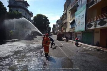 Klungkung semprotkan 40 ribu liter disinfektan