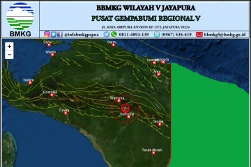 Gempa tektonik magnitudo 4,5 guncang Yahukimo